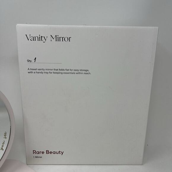 Vanity Mirror Rare Beauty Selena Gomez Color Pink With Original Box - Picture 9 of 9